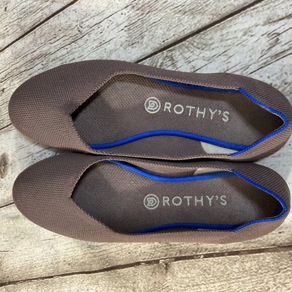 Rothys The Flat Sz 8 Mink Retired - Picture 5 of 6